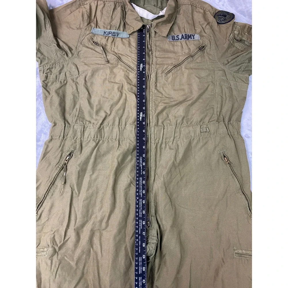 Vintage 80's US Army Combat Coveralls Mens XL Green MIL-C-44077C 3rd A.C.R Patch